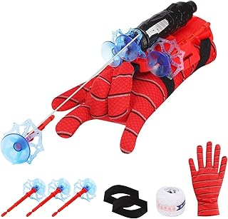 Spider Web Shooters Toy for Kids Fans, Hero Launcher Wrist Toy Set,Cosplay Launcher Bracers Accessories,Sticky Wall Soft Bomb Funny Children's Educational Toys