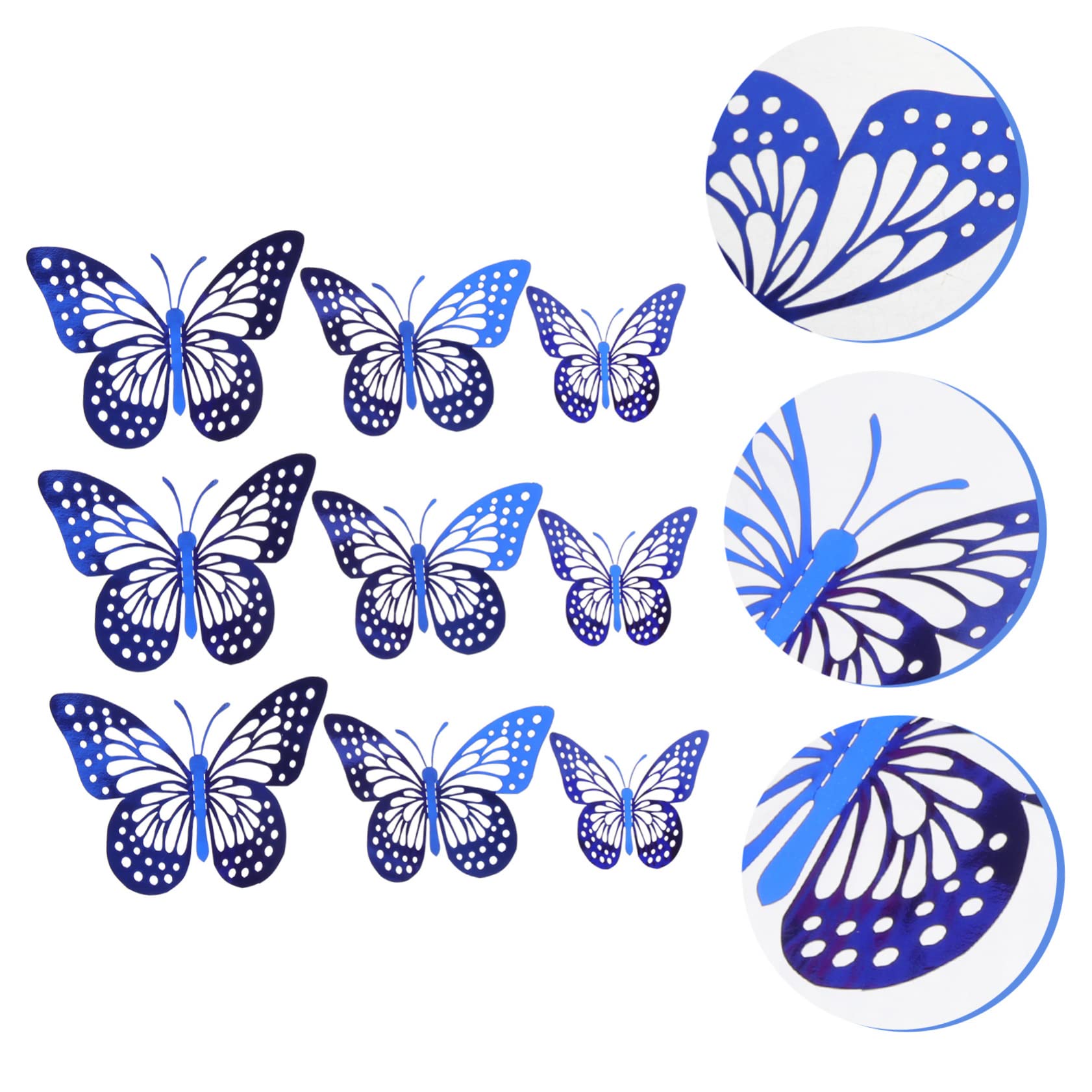 Uonlytech 300stücke Schmetterling Wandsticker Dekorative Aufkleber Für Schlafzimmer Hochzeiten Und Feste Hohles Design Für Kreative Wandgestaltungen Und Besondere Anlässe