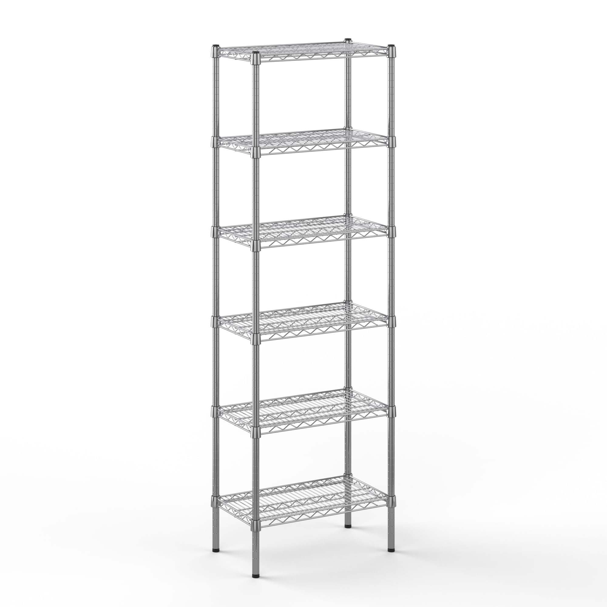 14" Deep x 24" Wide x 74" Height Wire Shelving Kit | 6-Tier | NSF Commercial Storage Rack Unit