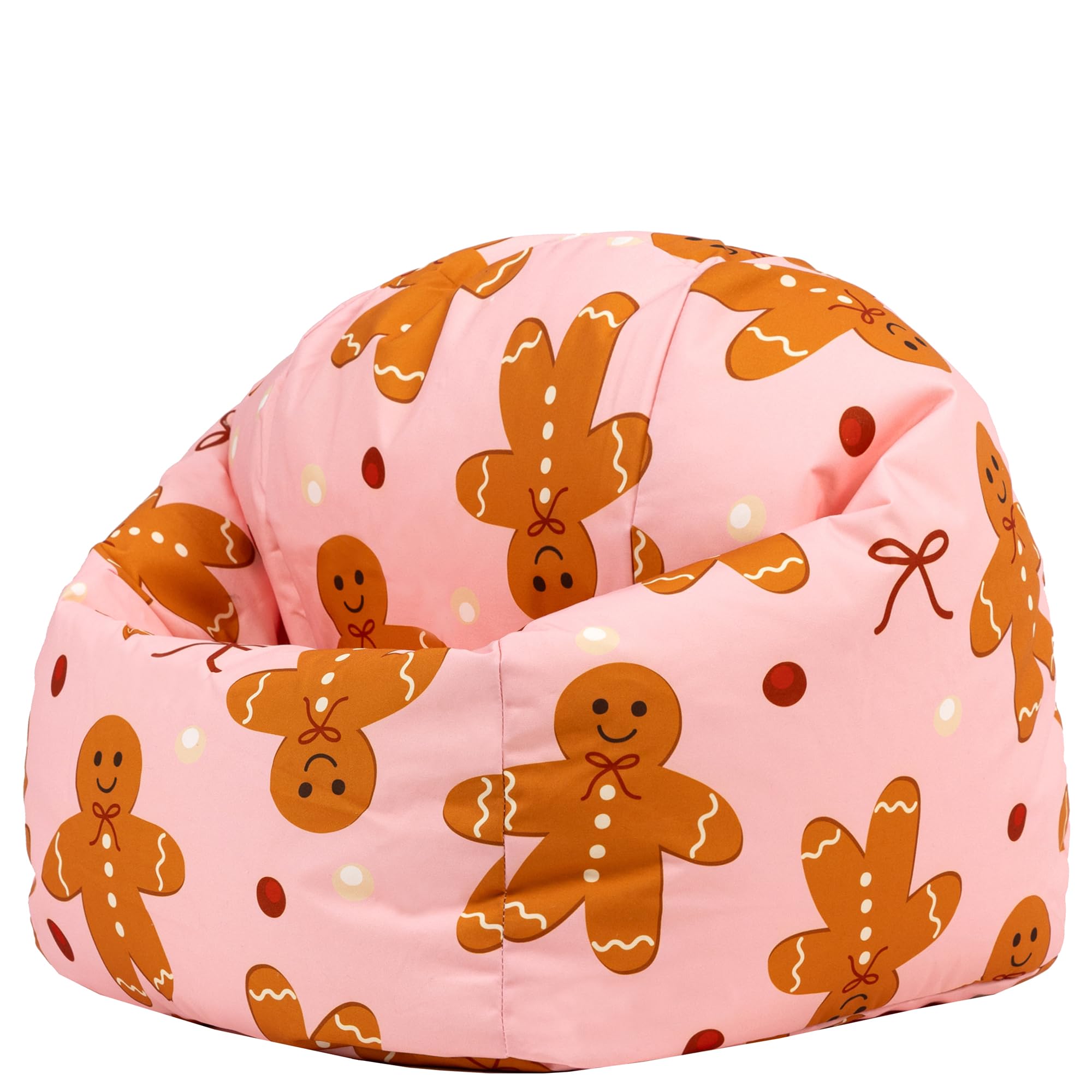 icon Christmas Gingerbread Kids Bean Bag, Kids Bean Bag Chair with Filling Included for Girls and Boys, Beanbags for Children, Gingerbread Gifts, Nursery Décor, Playroom Décor, Bedroom Accessories — image 1