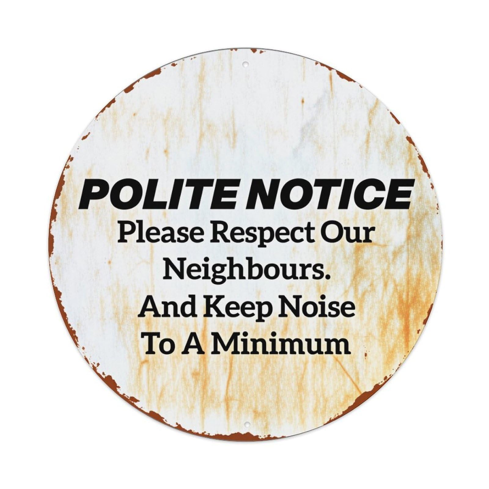Rustic Circular Sign With Text Tin Sign Vintage Style Home Bar Garden Wall Plaque Decor Metal Poster 8x12 Inch