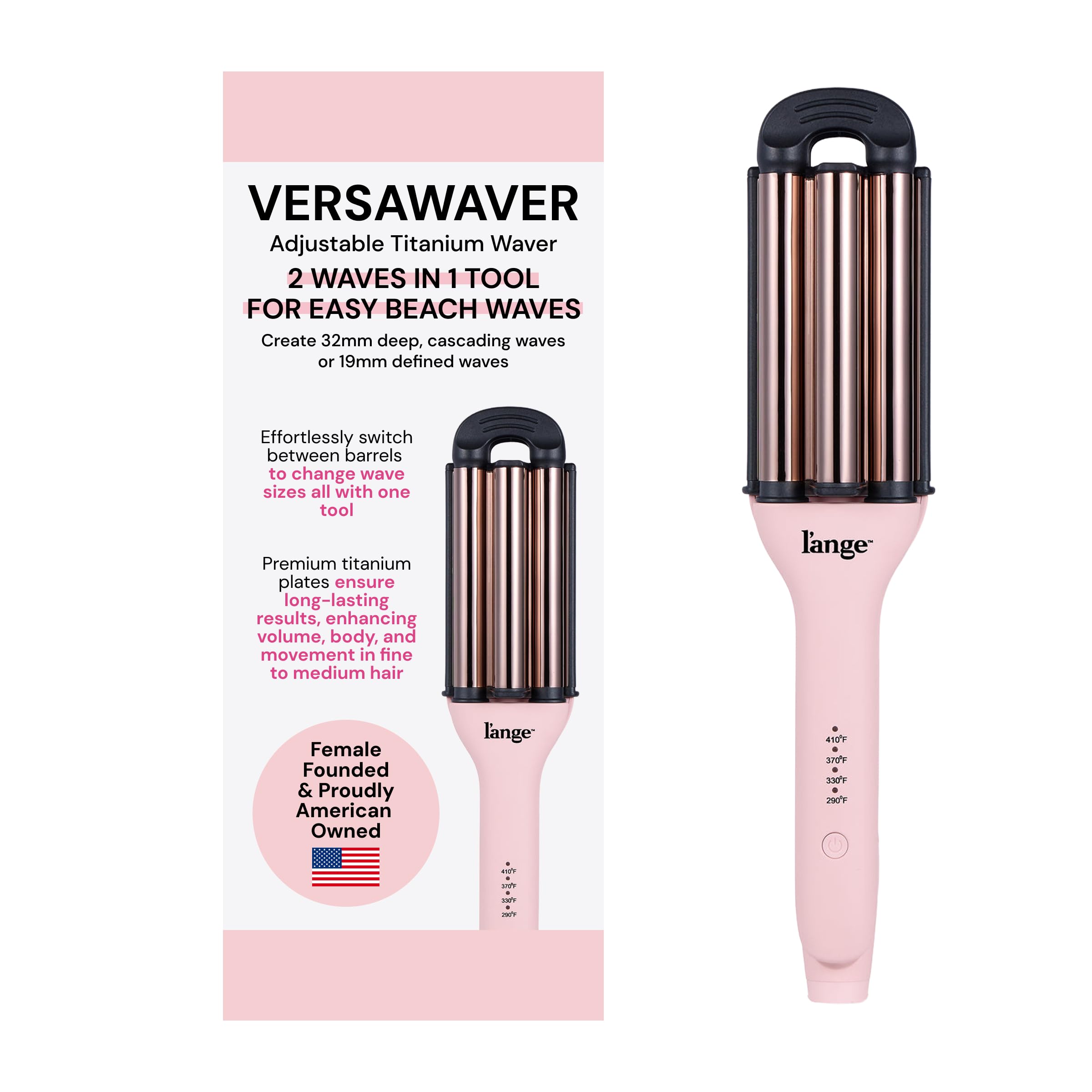 Amazon.com: L'ANGE Hair VersaWaver Adjustable Titanium Waver