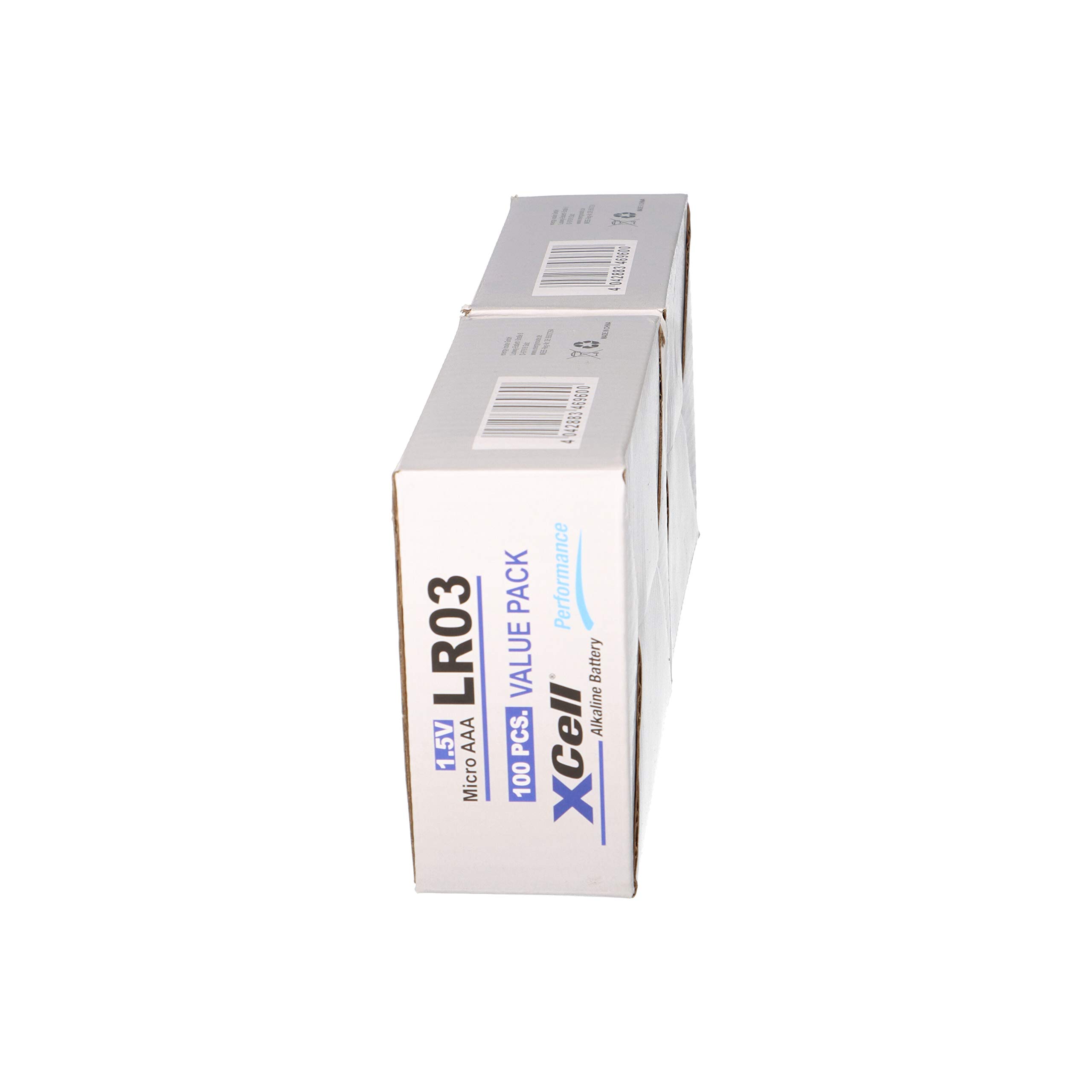 XCell Lot de 200 piles alcalines AAA Micro Super Performance 1,5 V