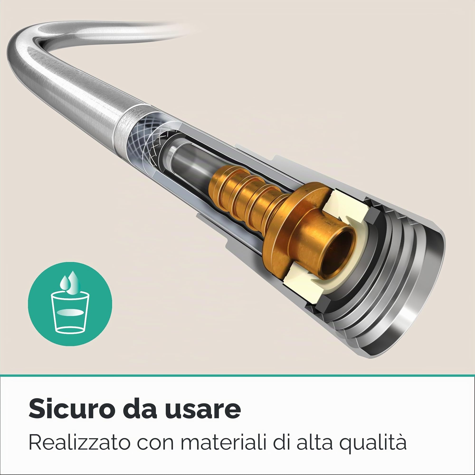 Hansgrohe Isiflex 28272670 - Tubo flessibile per doccia, 1,25 m, colore: Nero opaco, 1,25 m