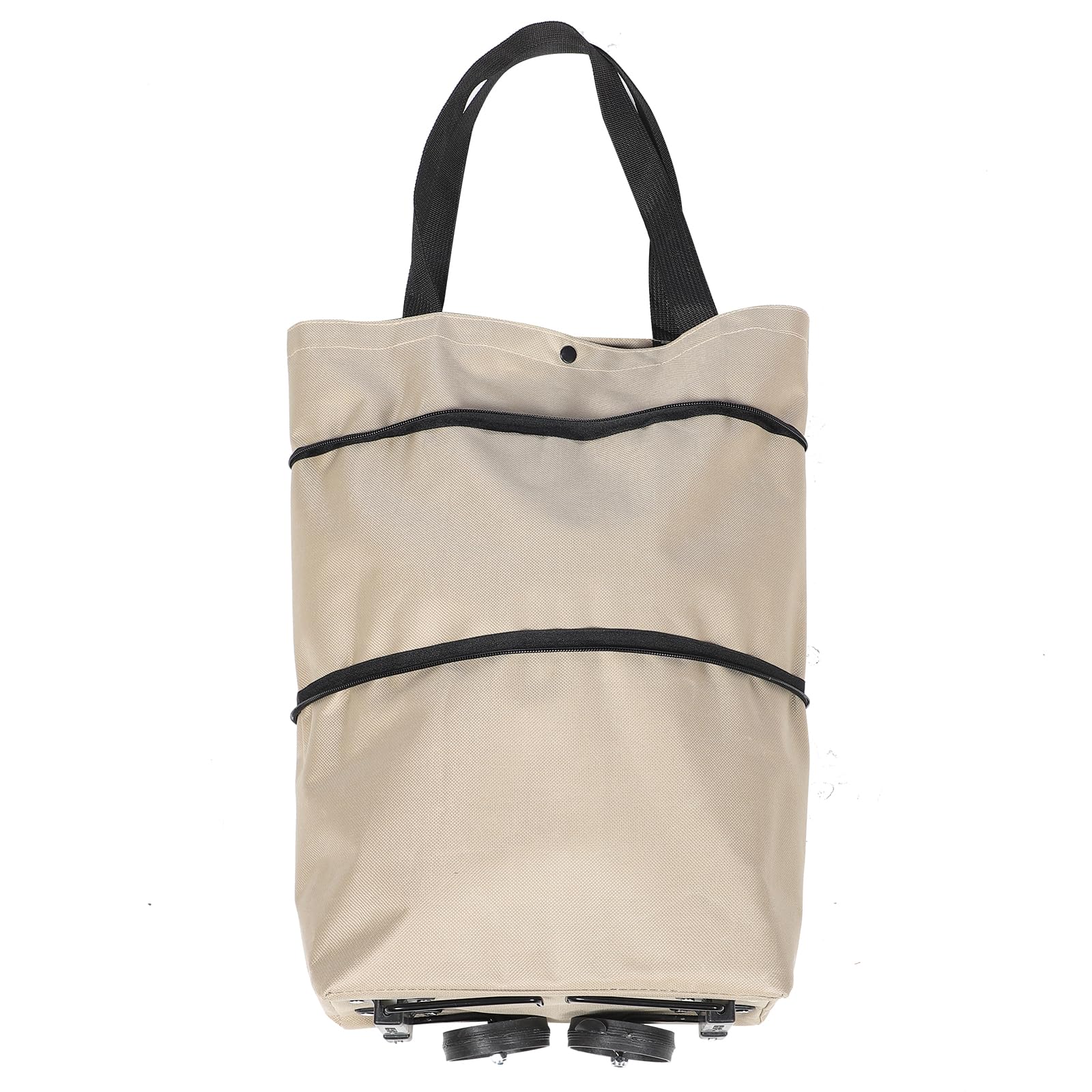 Toyvian Borsa Spesa con Ruote Pieghevole Leggera e Resistente Carrello Portaspesa Riutilizzabile per Shopping e Lavanderia Capiente e Durevole per Uso Quotidiano per Ridurre Sprechi