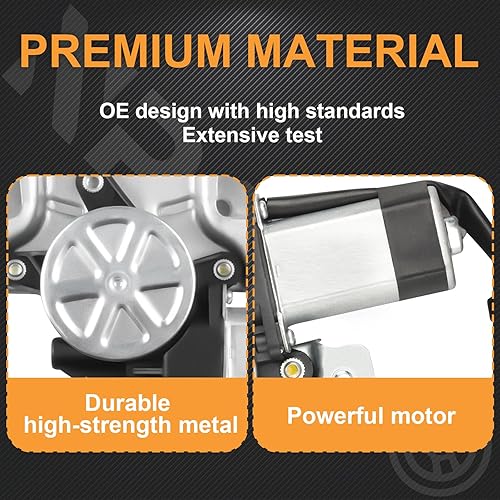 Miniatura 6 de NPAUTO Elevalunas eléctrico delantero del lado del conductor con motor de repuesto para Chevy Colorado GMC Canyon, 2004 2005 2006 2007 2008 2009