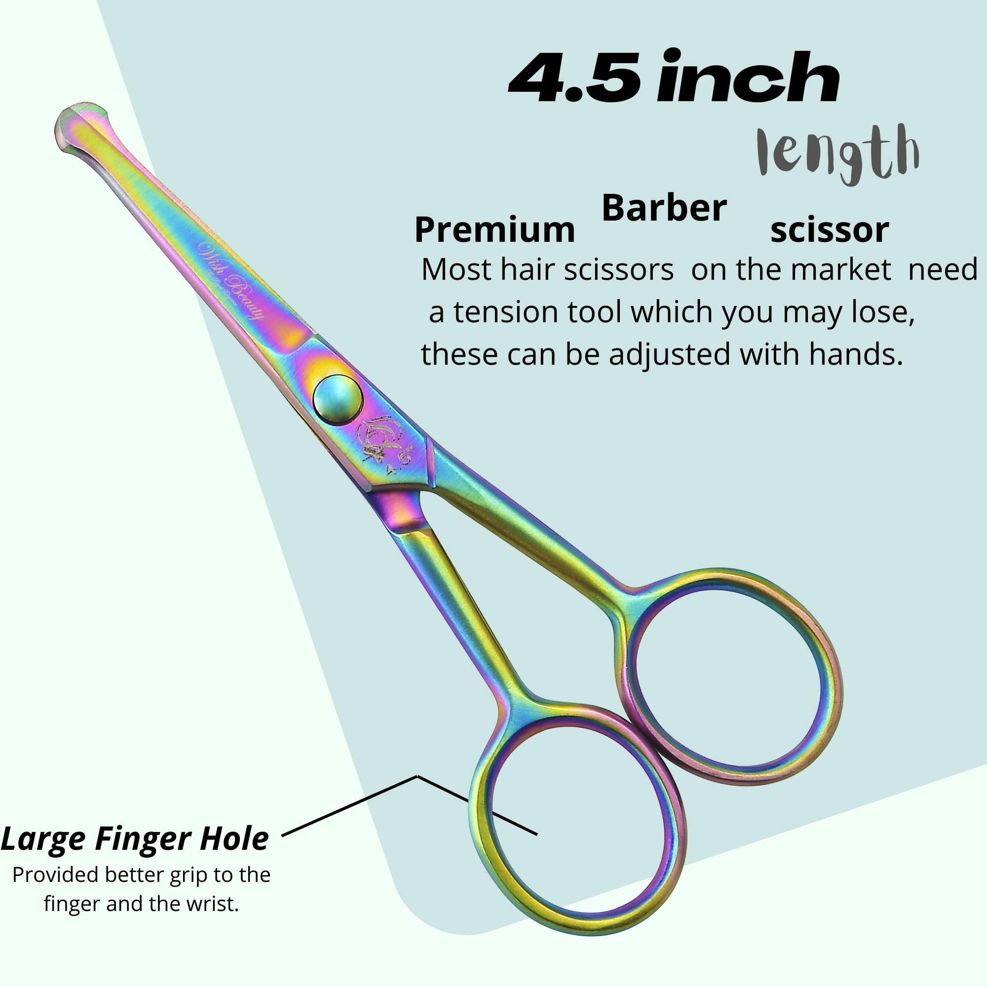 Glamified Glam Pet Grooming Shears,4.5" Dog Eye Cutter Scissors Stainless Steel W/Safety Rounded Tips for Professional Pets Dogs Cats Grooming Tool - Image 4