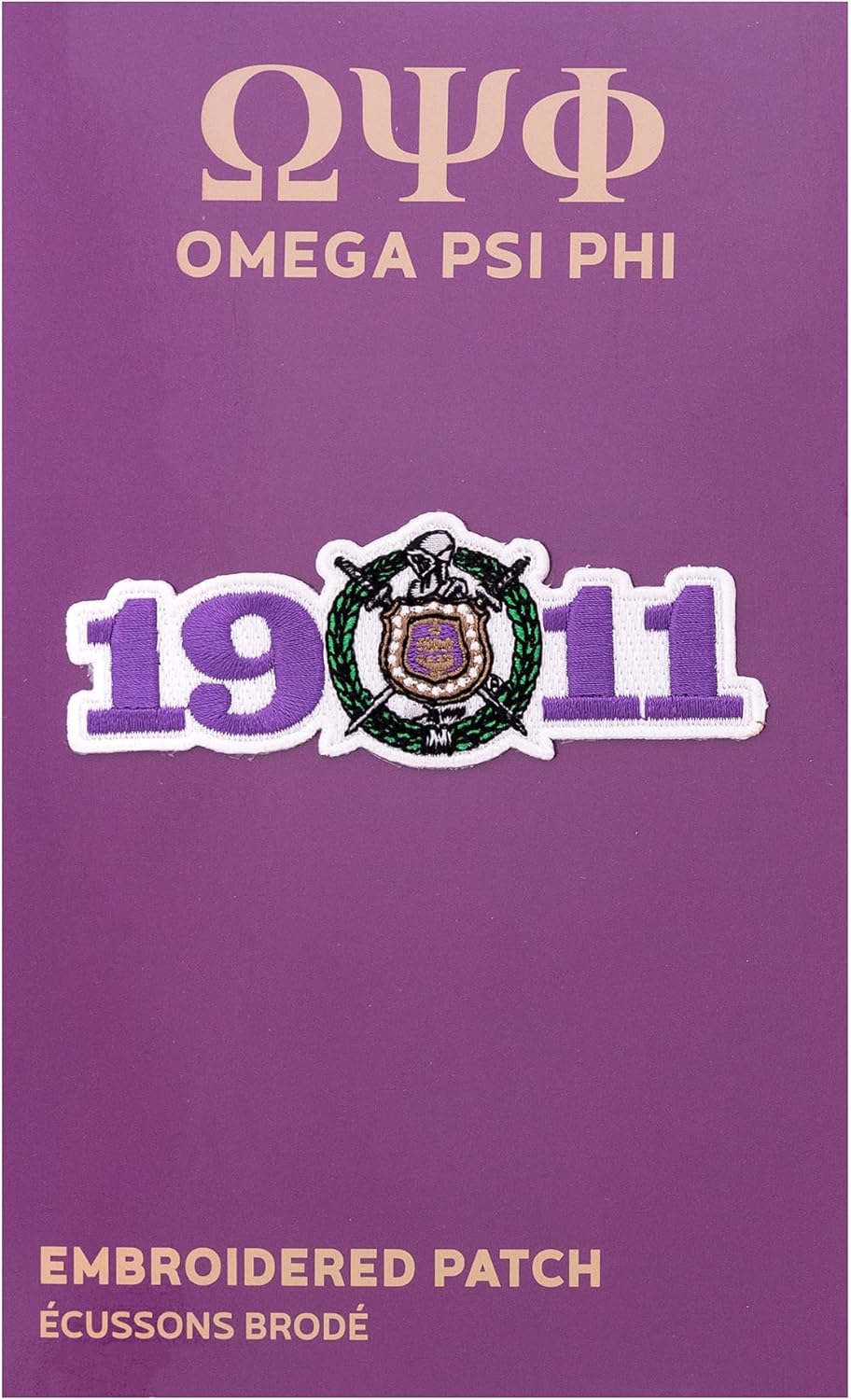 Desert Cactus Omega Psi Phi Patch – Embroidered Iron On/Sew On Applique for Blazers, Jackets, Backpacks, Bags, Hats & Tactical Gear – OPP Omega Ques (Design E) (Pack of 2)