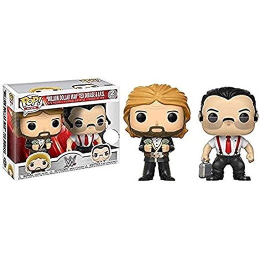 Funko Pop Wwe-&Quot;Million Dollar Man&Quot; Ted Dibiase &Amp; I.r.s-. 2 Pack