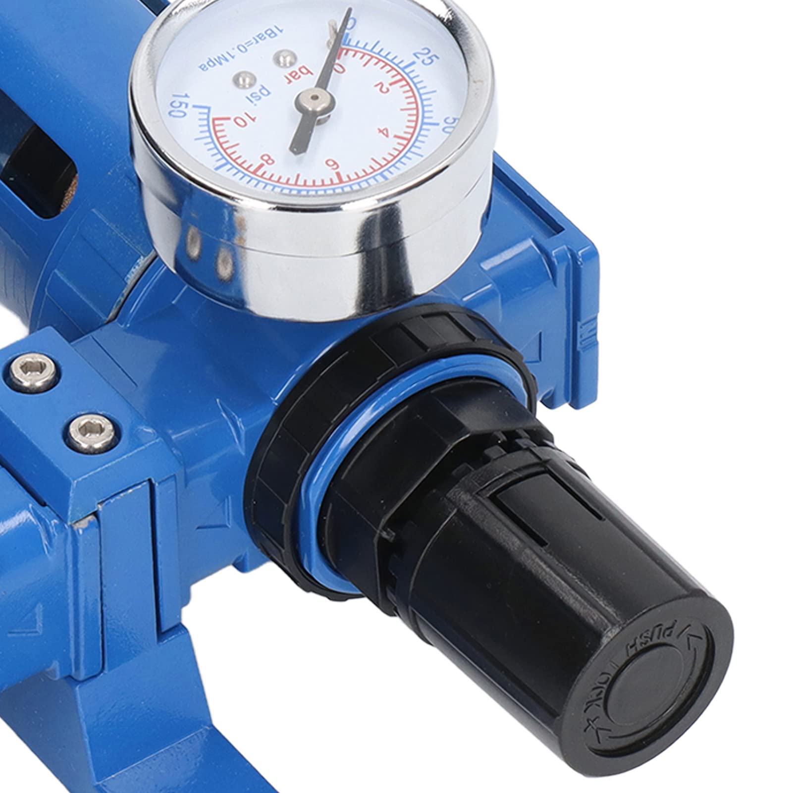 Regulador de Filtro de Aire Comprimido, Separador de Agua de Compresor de Aire a Prueba de Fugas de Ajuste de Presión Preciso para la Industria (1/2 NPT)