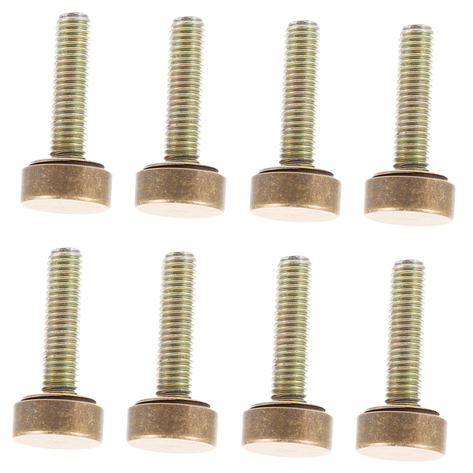 Veemoon Elegant Decorative Screw Caps 8pcs Mirror Fixing Screws Caps Brass Hardware for Wall Mounting