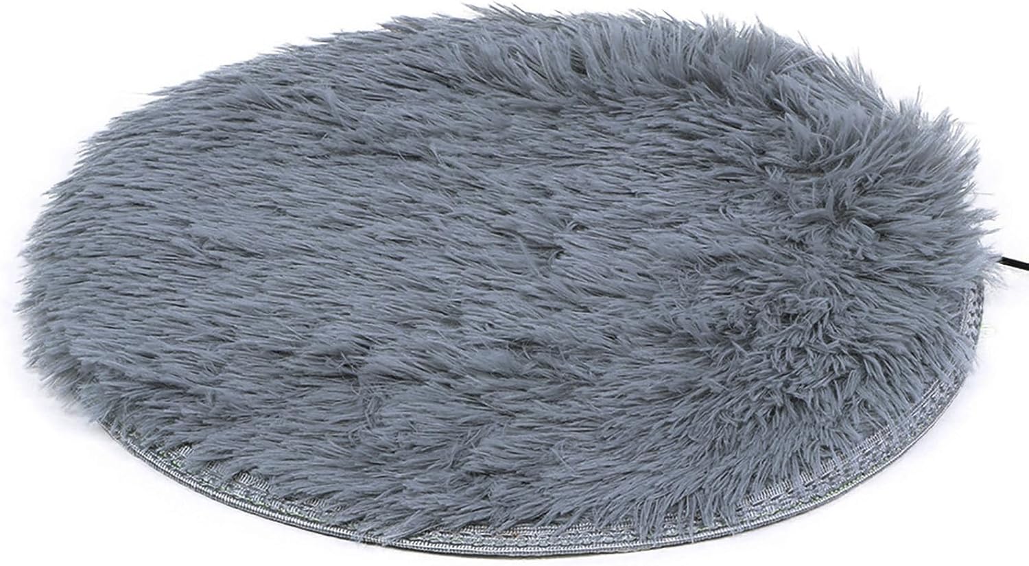 Cat Plush Mat Cat Heating Mat Plush Four Seasons USB Charging Interface Pet Electric Blanket Heating Pad Mat for Small Dogs Cats (Silver Gray)
