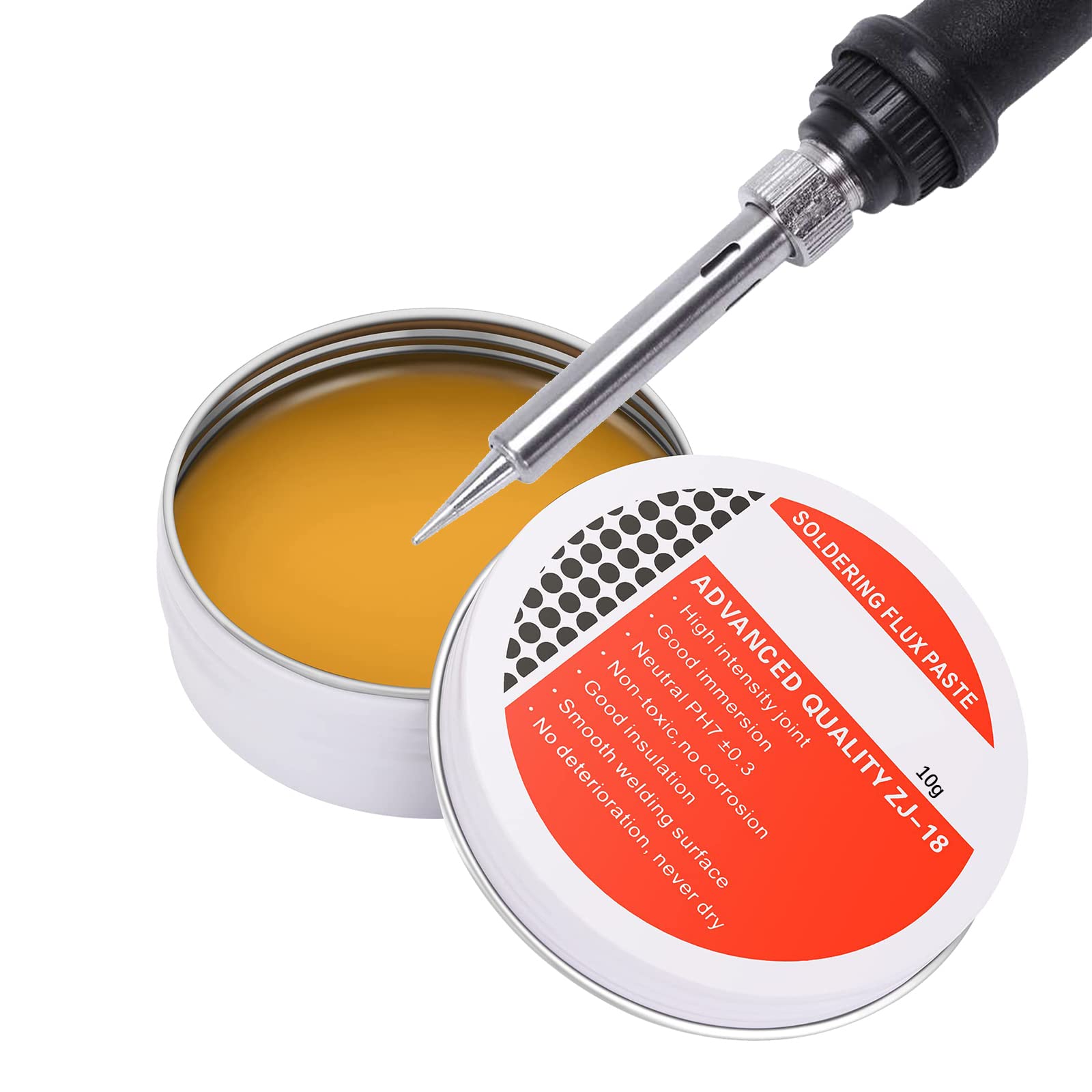 Pasta Per Saldature, Flusso Di Pasta, Pasta Per Saldatura a Stagno, Grasso Saldatura a Stagno, Pasta Di Stagno Per Saldatura, Pasta Saldante Stagno, Pasta Saldante No-Clean Flussante Ecologica, 10g