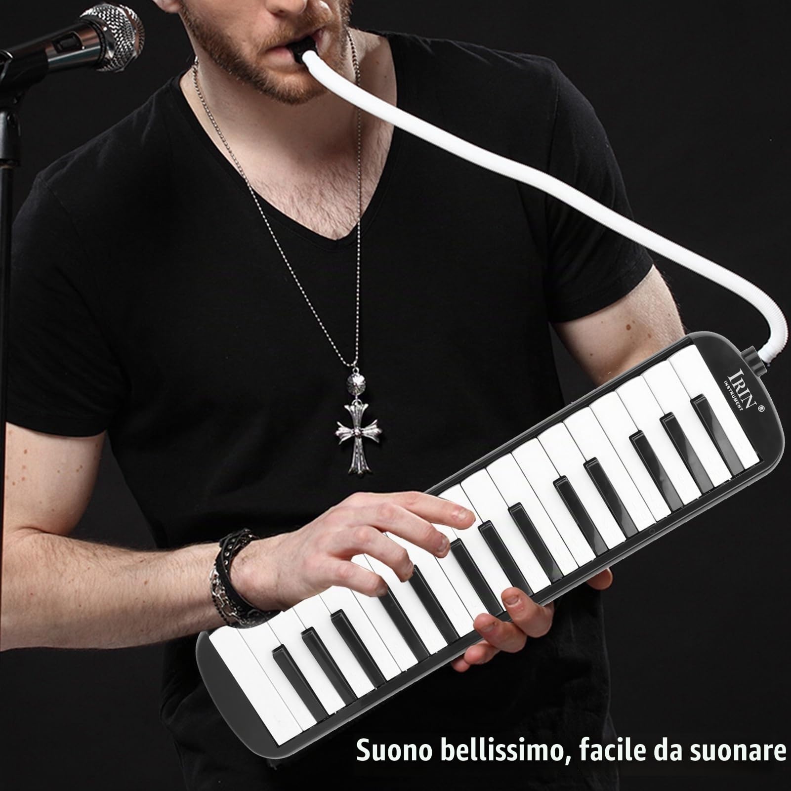 Melodica 32 Tasti Tastiera per Pianoforte Ad Aria forte Ad Aria melodica 32 tasti forte Ad Aria forte Ad Aria, Strumento Musicale per Pianoforte Ad Aria con Melodicas