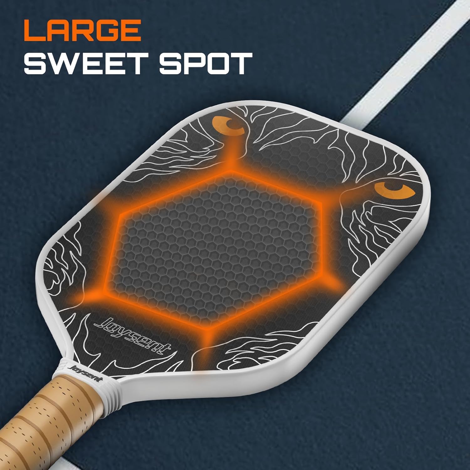 Pickleball Paddles Set, T700 Raw Carbon Fiber Pickleball Set with Pickleball Racket and Grip Tapes, Lightweight Beginner Pickleball Paddle for Adults Men Women - Image 5