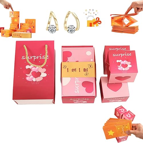 Seeroze - Caja de regalo sorpresa de Navidad, Joyjoyset, juego de caja de regalo sorpresa, cajas de regalo sorpresa de Feliz Navidad, cajas de