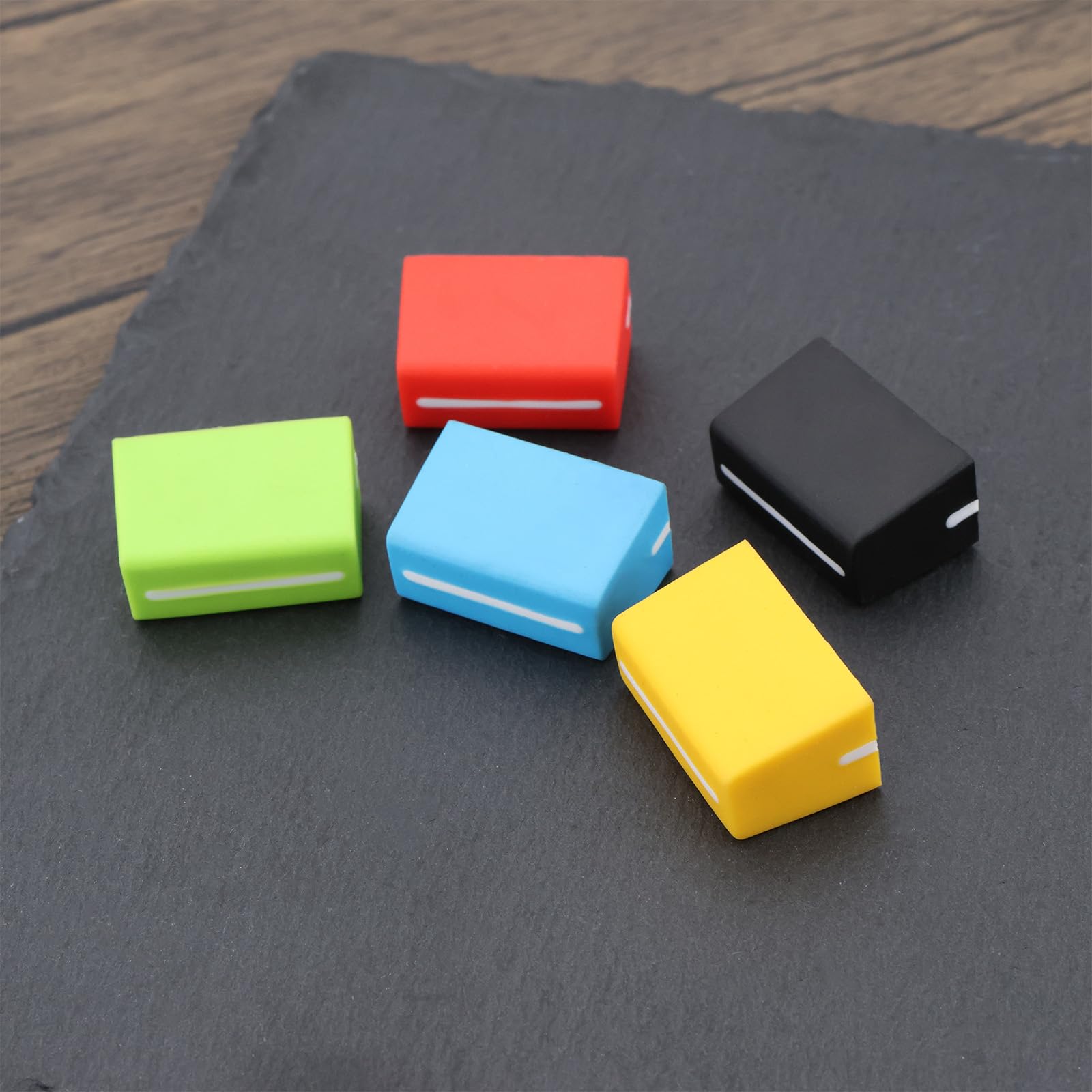 5X Boutons de Fader pour Contrôleur DJ Console de Mixage Capuchon de Fader de Remplacement 22 X 11,5 X 14 Mm Compatible avec Pioneer DJM DDJ XDJ Denon (5 Couleurs)