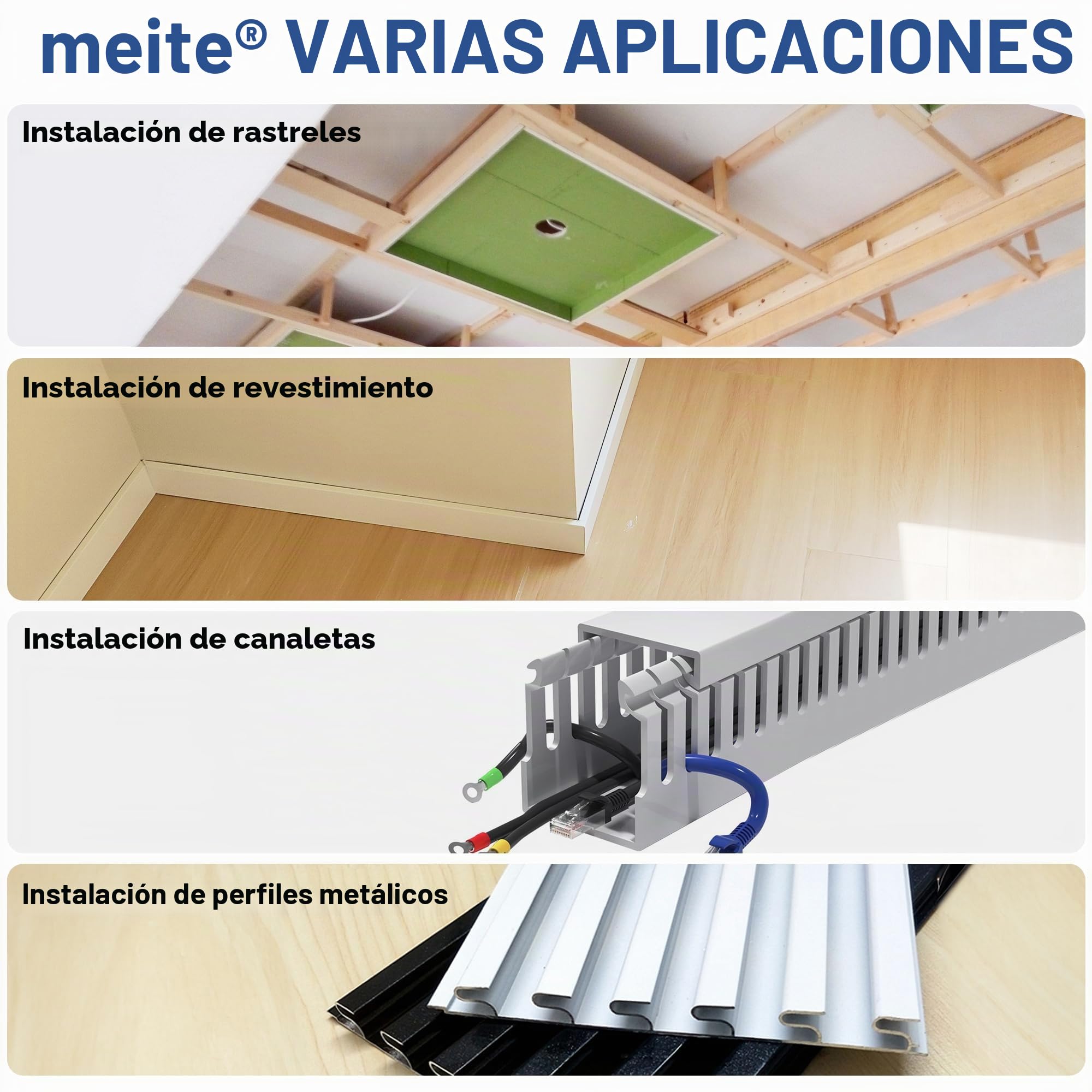 meite ST64E - Pistola de clavos de hormigón con 400 clavos en T de 14 GA de 1-1/4 pulgadas, pistola neumática resistente para madera contrachapada/cubierta/pelaje, cargador de 100 piezas, acepta 3/4
