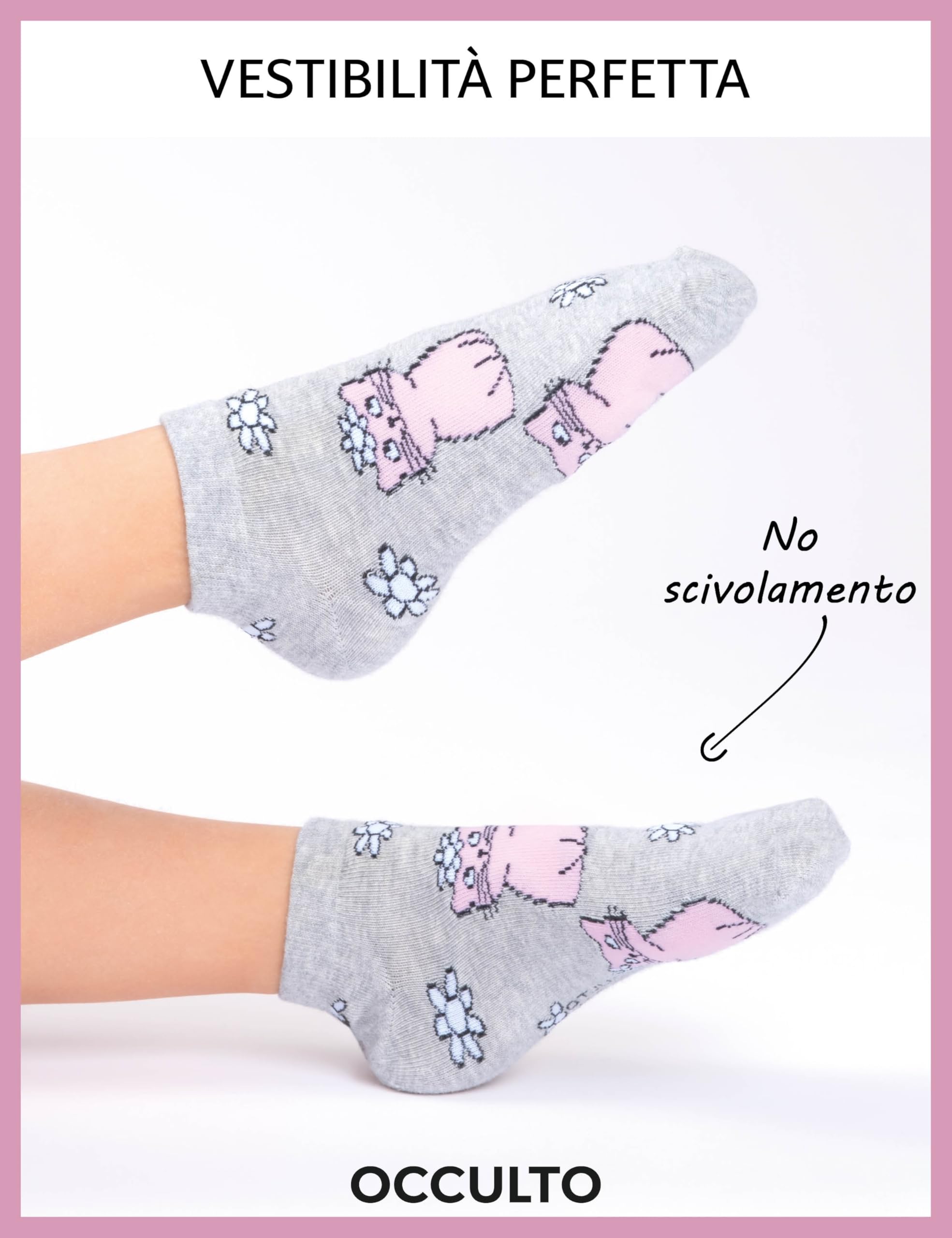 Occulto Calzini Corti Motivo Bambino e Bambina Pacco da 10 (modello: Motivo)