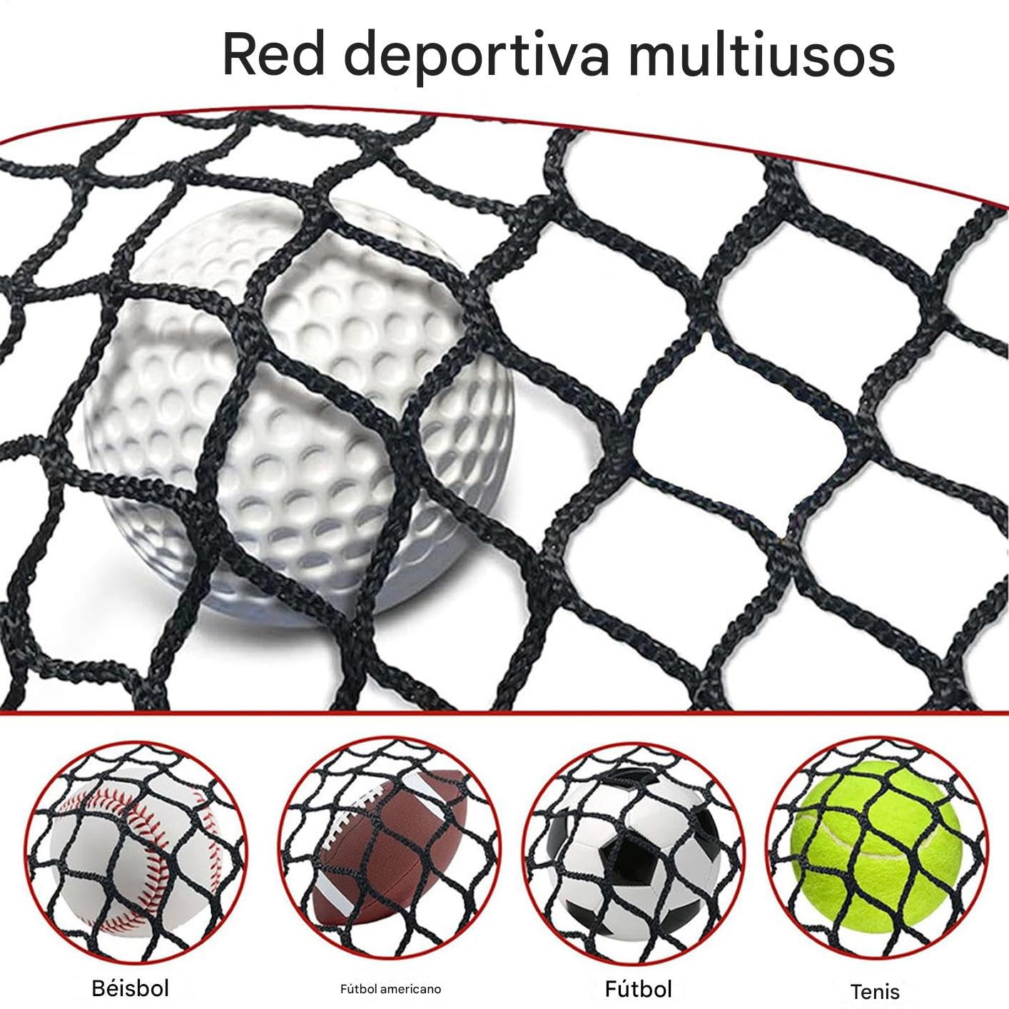 Red De Golf para Golpear | Red De Práctica De Golf 3x3m,Entrenador Deportivo Multiusos para Pelotas En Interior/Exterior Jardín Garaje Camping