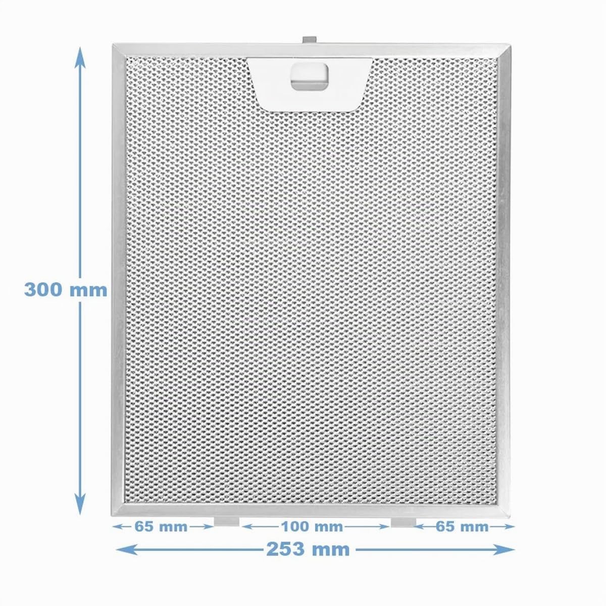 3 filtros de grasa de metal (300 x 253 mm) Compatibles con campanas extractoras AEG Electrolux 4055081220 Franke 1330067471 Bosch Siemens 11013941