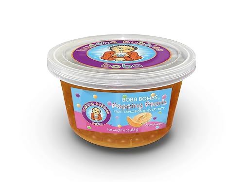Miniatura 2 de CANTALOUPE Bursting Boba Pearls  Boba Bombs Postres Topping de Buddha Bubbles Boba