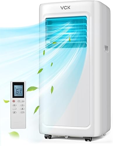 VCK - Calentador de espacio, 1500 W, 24 pulgadas, calentadores eléctricos portátiles para uso en interiores, oscilación de 75, 3 modos, temporizador