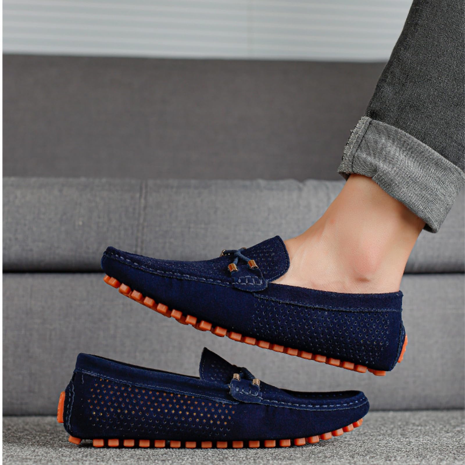 Chaussures en Cuir Respirant，Style Britannique, avec Semelle antidérapante en Caoutchouc, Convient à de Nombreuses Occasions