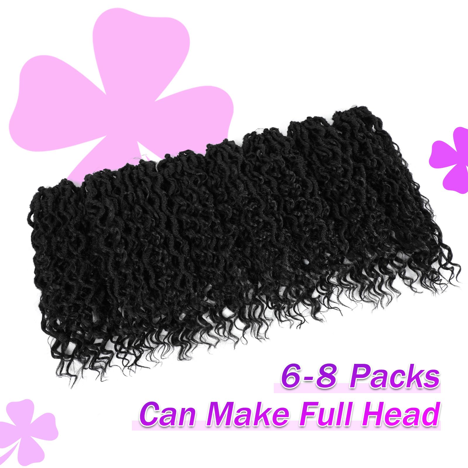 Goddess Locs Pre-Looped Faux Locs Crochet Hair with Curly Ends
