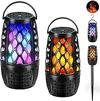 Vista 1 de Altavoces al Aire Libre, Altavoz de Llama LED Colorido, Altavoces al Aire Libre Bluetooth Impermeables Inalámbricos, Bluetooth 5.3, Sonido Estéreo