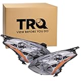 TRQ Headlight Assembly Set HID Headlights Compatible with 2010-2012 Nissan Altima Sedan With High-Intensity Discharge lights Without Ballast or Bulbs NI2502194 NI2503194