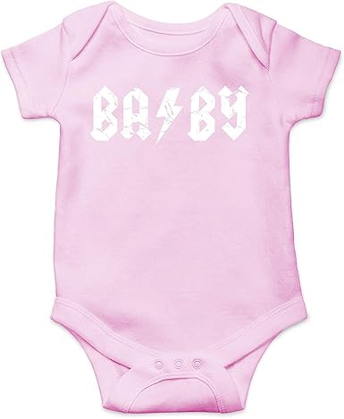 Baby Rock And Roll Abcd Rocker Parody Cute Infant One Piece Baby Bodysuit Pink Amazon Co Uk Clothing
