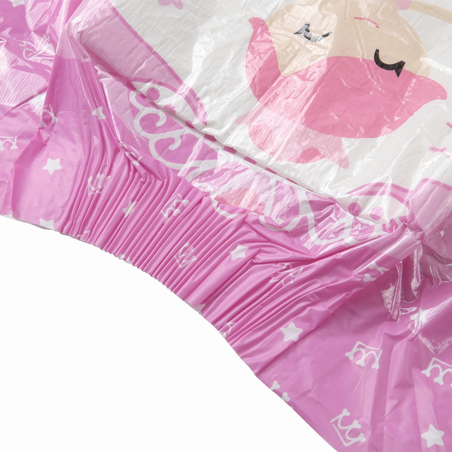 CutiePlusU Windeln für Erwachsene 10 Stück, Einweg-Inkontinenzslip mit Laschen für Frauen und Männer, maximale Saugfähigkeit über Nacht- kleine Prinzessin (Groß 37"-47")