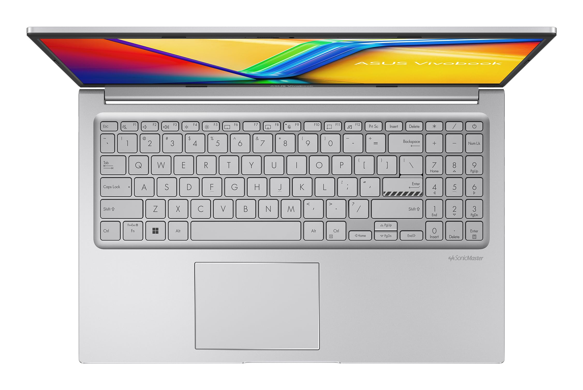 ASUS Vivobook 15 F1504VA-BQ360 - Ordenador Portátil 15.6" Full HD (Intel Core 7 150U, 16GB RAM, 512GB SSD, Graphics, Sin Sistema Operativo) Plata Fría - Teclado QWERTY español