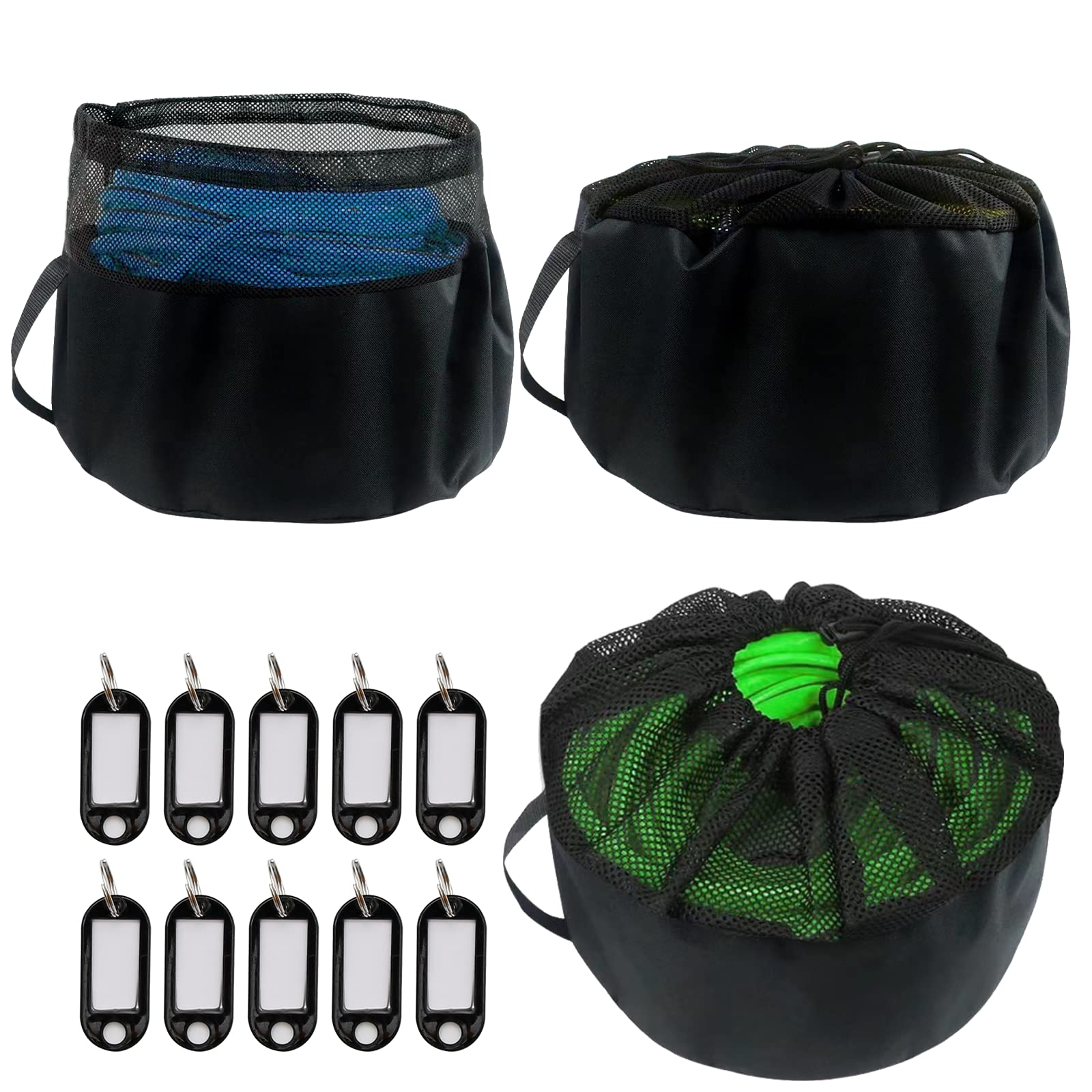 Aynaxcol RV Hose Storage Bag, RV Accessories Camper Accessories for Outside, for Fresh/Black Water Sewer Hoses Electrical Cords & Accessories, with Identification Tags(3pack)