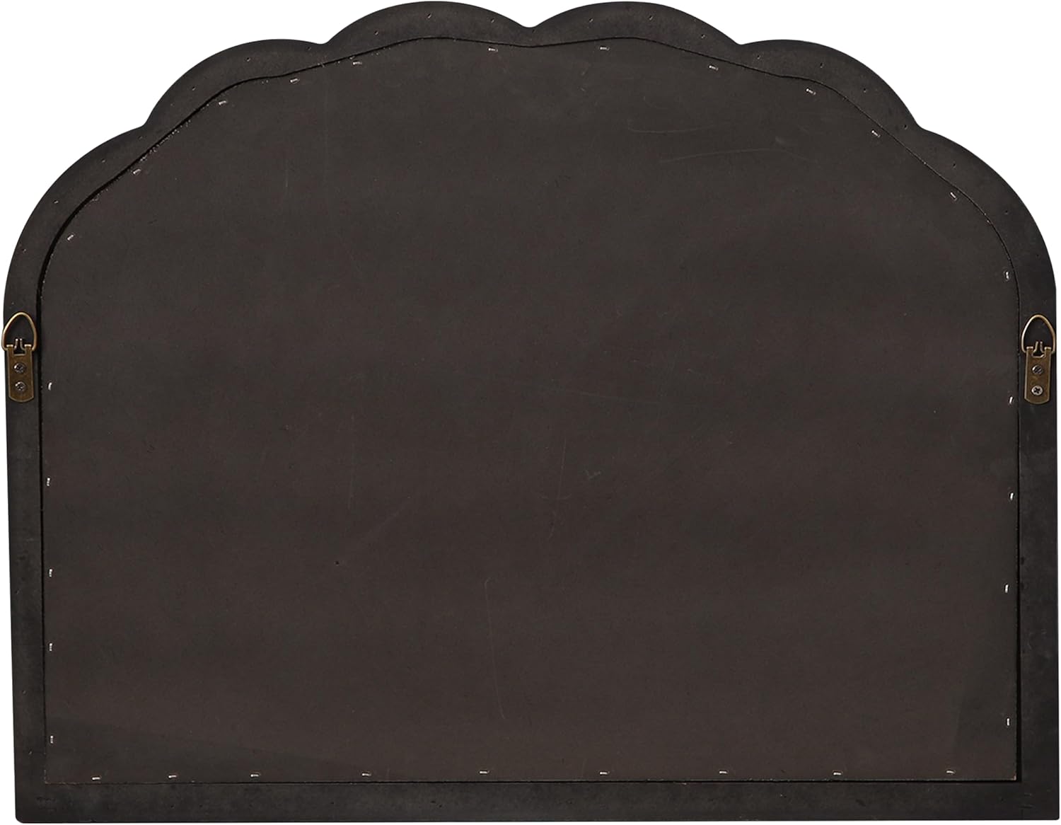 SOFE Framed Bulletin Board Black, 18 × 24 Inches Push Pin Boards for Walls, Linen Vision Board for Office Kitchen Entryway, Modern Decorative Memo Board for Notes Photos, Scalloped Arch Wall Decor