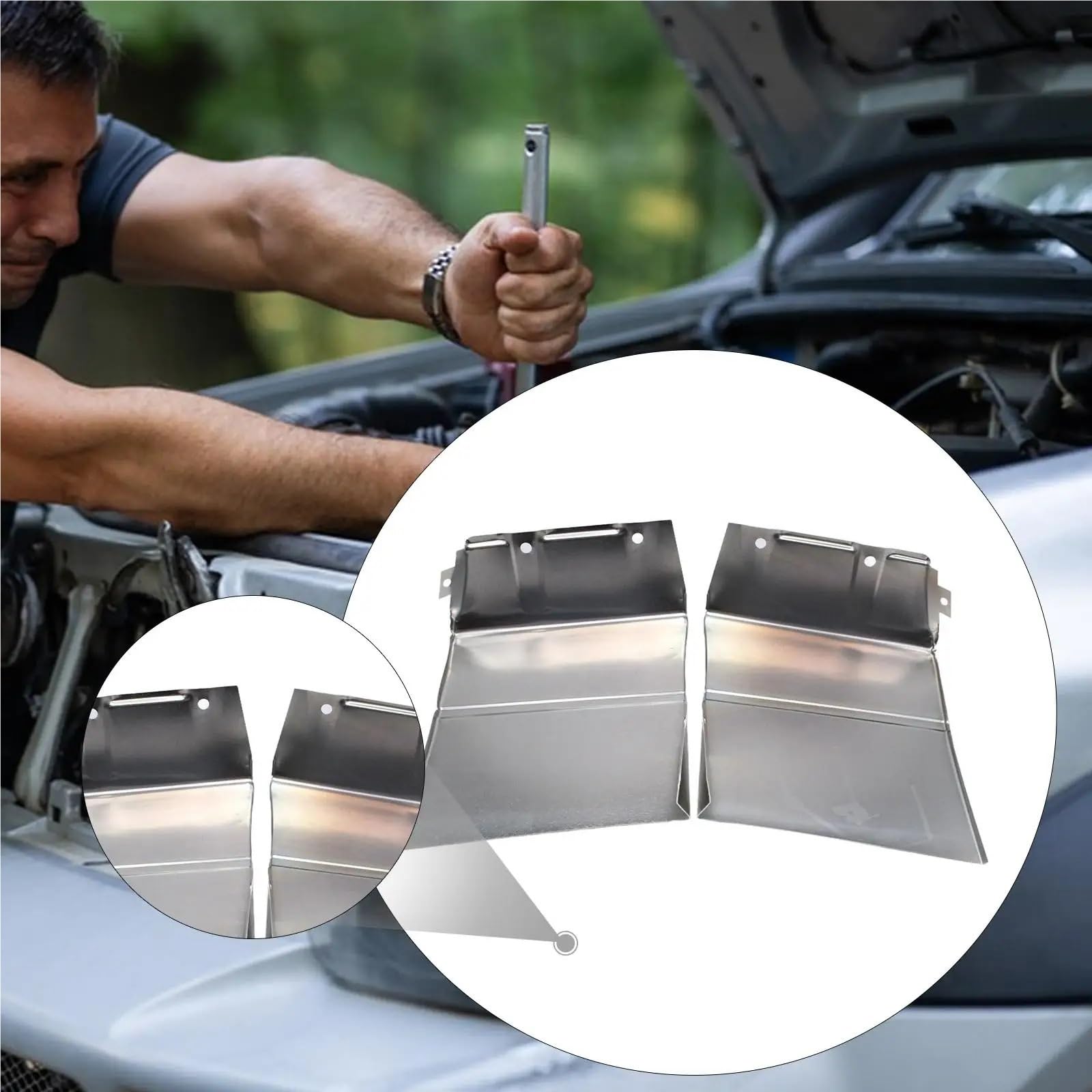 Protector de Cejas Rueda Compatible con E36 Panel de reparación camiones y automóviles, piezas repuesto acero galvanizado, juego parches guardabarros Metal