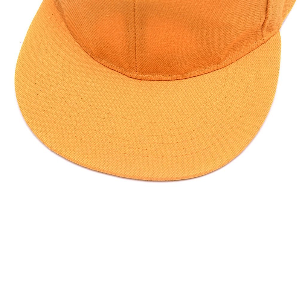 Custom Adjustable Snapback Cap Embroidered Your Team Player Name Numbers Text Light Orange