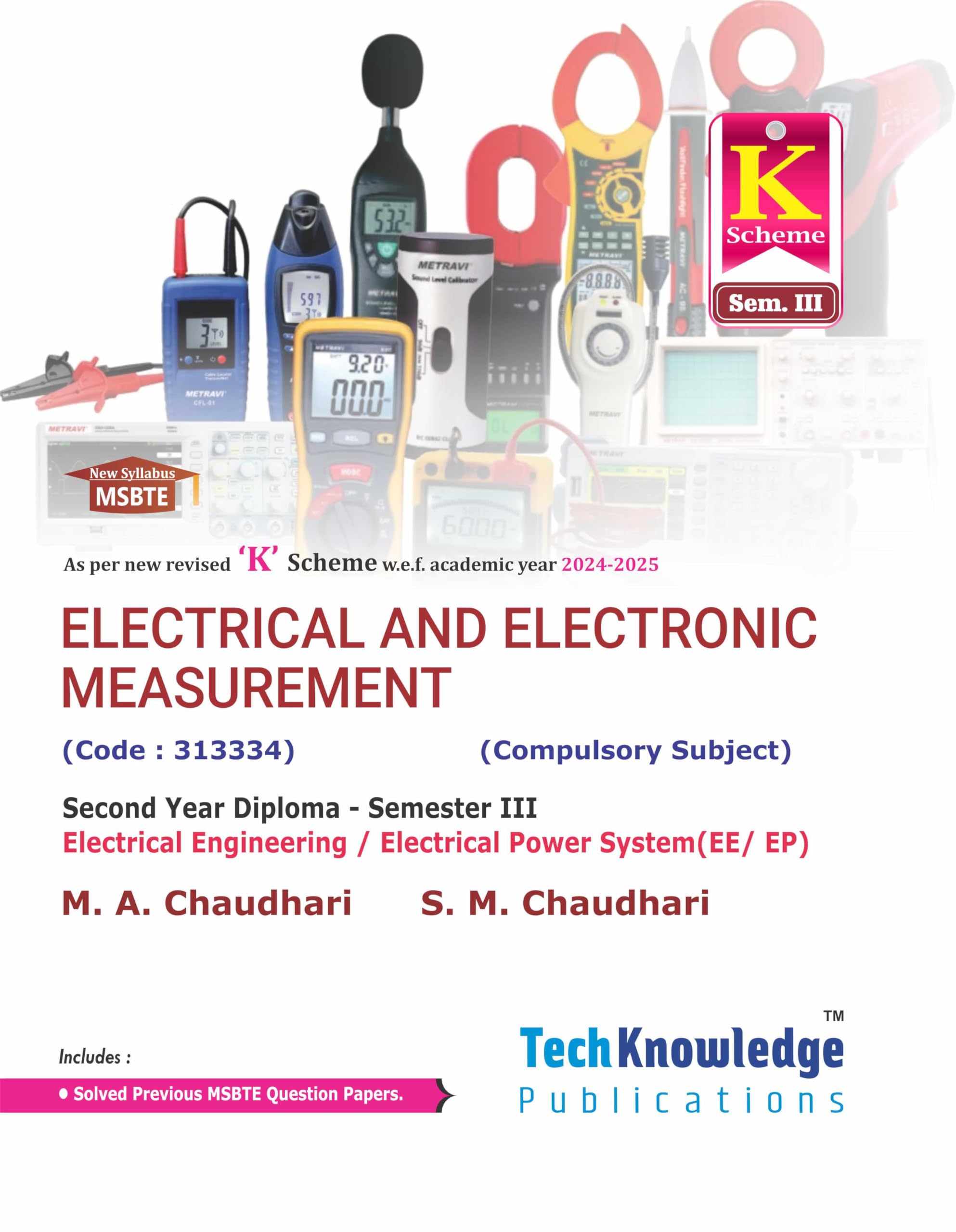 Electrical and Electronic Measurement - K Scheme Sem 3 Electrical Engineering Maharashtra State Board of Technical Education (MSBTE)