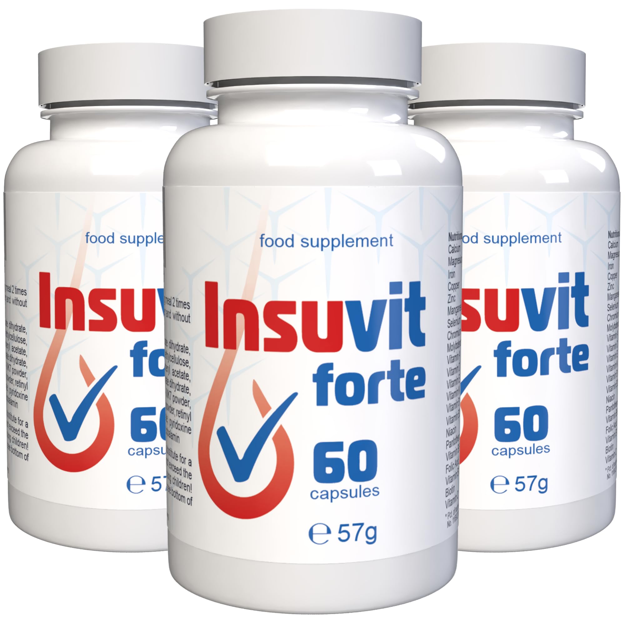 Insuvit Forte - 180 Kapseln (3x 60 Kapseln), 3er Pack