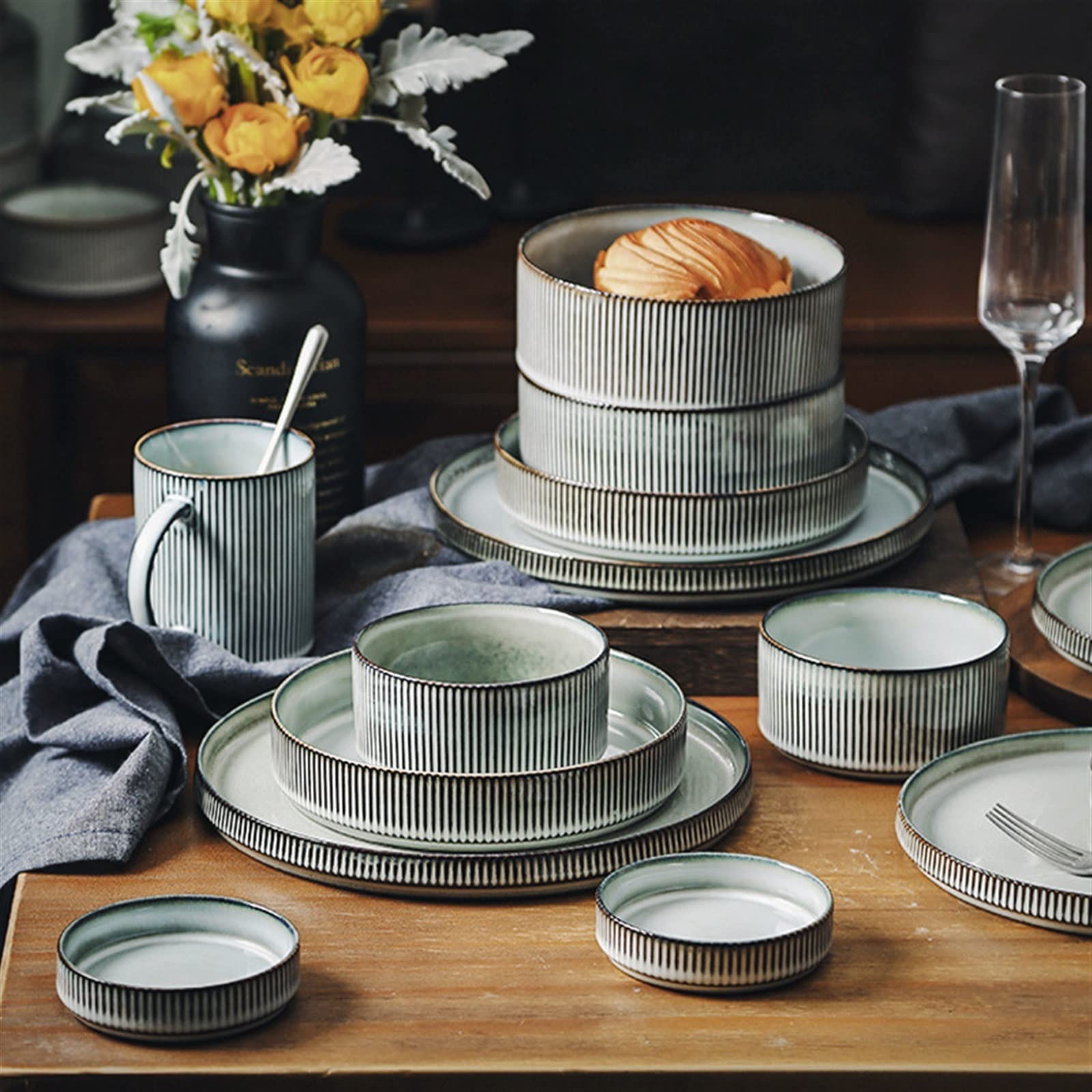 Talerze Ceramiczne Szara Zastawa Stołowa Ceramiczny Talerz Do Sałatek Owocowych Talerz Do Sushi Zastawa Stołowa Ceramiczny Talerz Obiadowy I Miska Talerze
