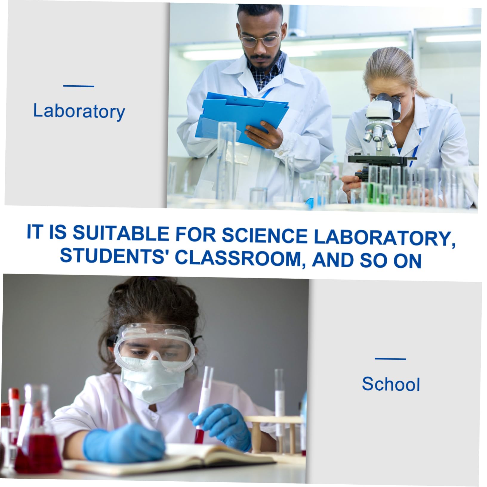 Contenitori Per Centrifuga Da Laboratorio 50 Ml Tappo a Vite, Fondo Piatto Autoportante, Confezione Da 50 Pezzi, Provette Per Test e Conservazione Liquidi