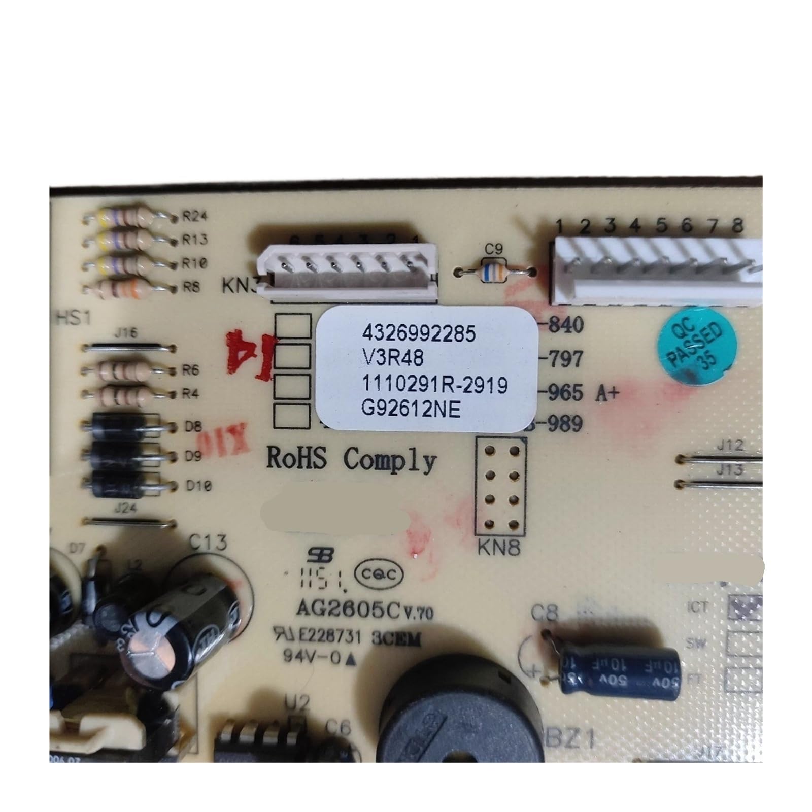 Placa de control de alimentación PCB 4326992285, compatible con refrigeradores Beko