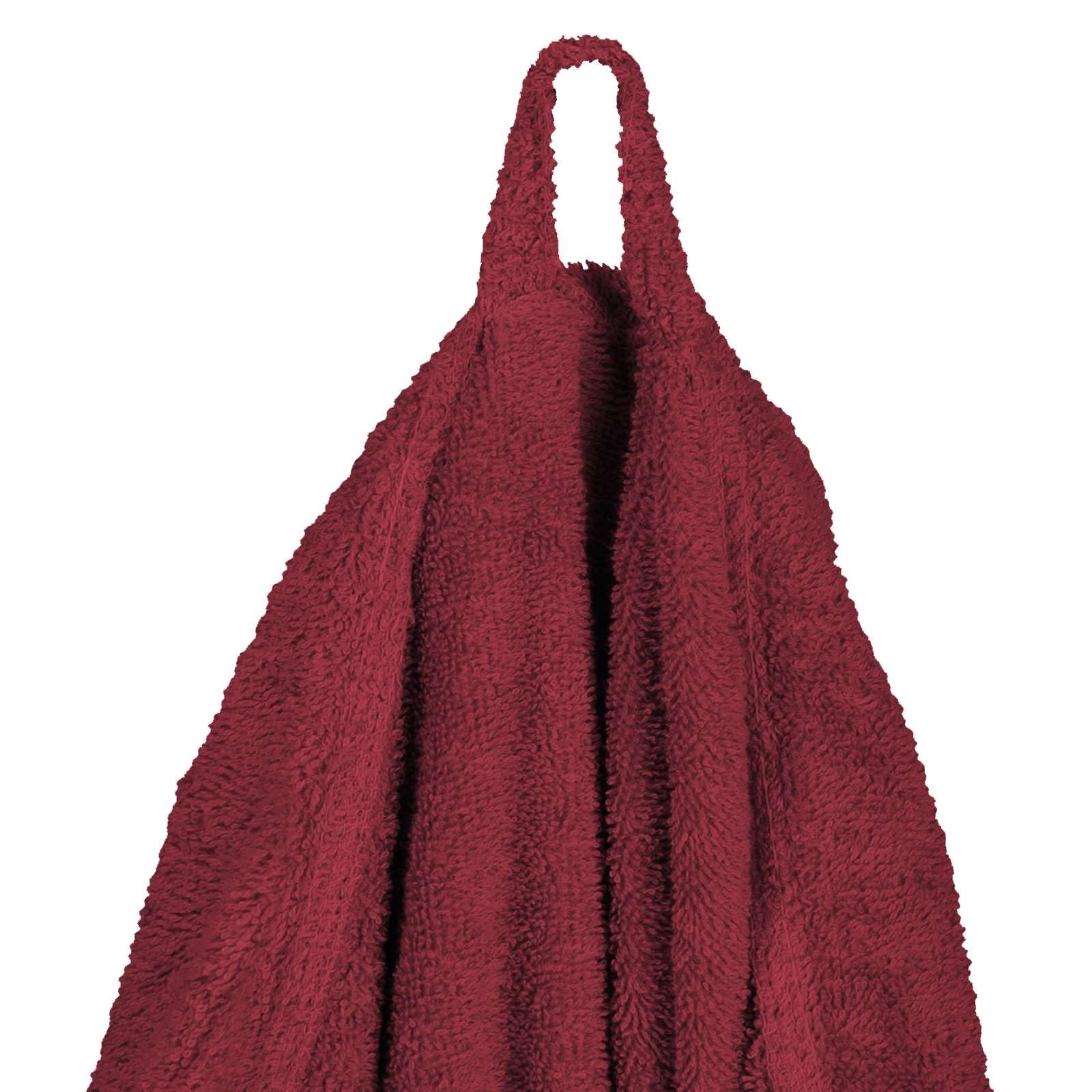 Albornoz KINN Rojo XXXL de 100% algodón con cinturón ajustable, absorbente y mullido, bata de casa para hombre y mujer, ideal para sauna, spa y baño