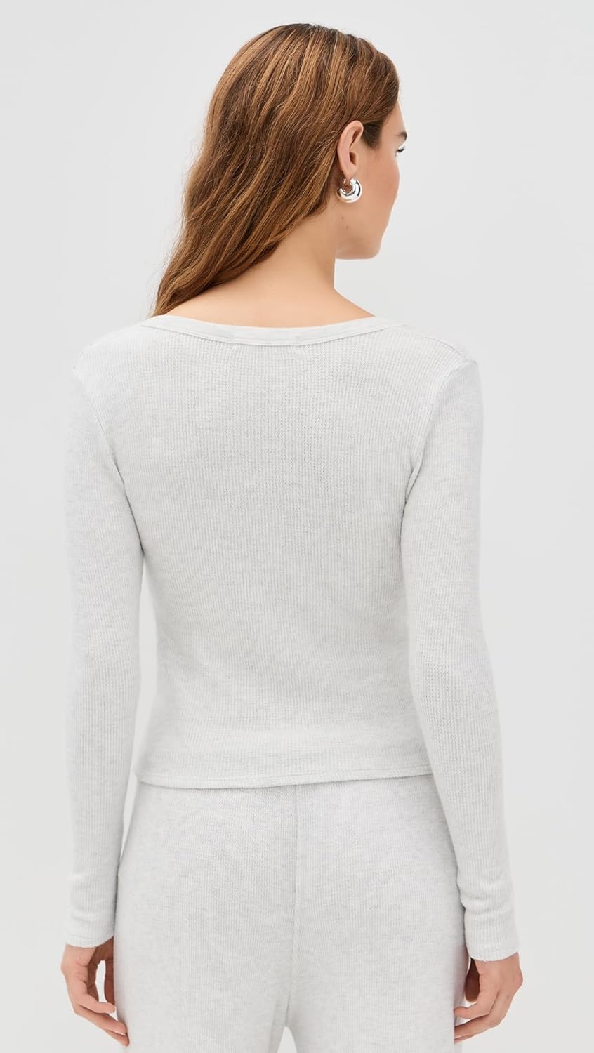 perfectwhitetee Women's Esme Brushed Waffle Tee - Image 4