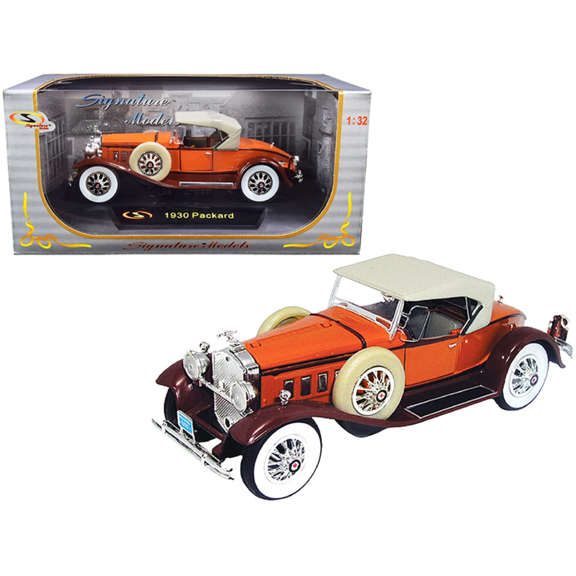 Signature 1/32 Scale Diecast - 32315 - 1930 Packard - Orange / Brown