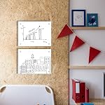 Glass Dry Erase Whiteboard for Wall, 30 x 40cm, Brilliance White | Small Glass White Board for Home Kitchen, Office, Frameless Glass Whiteboard