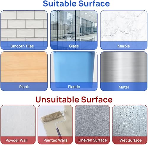 Miniatura 6 de 30 ganchos adhesivos de pared de doble cara, 15 libras máximo, resistentes, limpios e impermeables para baño, cocina, colgar cuadros