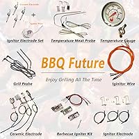 Vista 6 de BBQ Future 4 salidas de encendido eléctrico universal de repuesto para parrillas de gas Char-Broil, Brinkmann, Grillmaster, Kenmore, Nexgrill