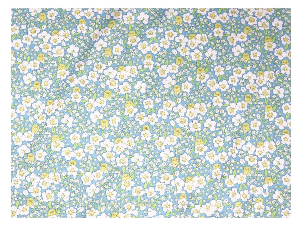 Tissu à coudre doux et sain en pur coton fleuri 500x160cm